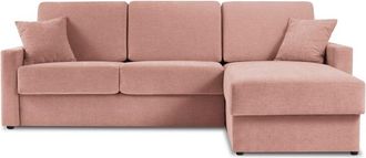BLOOMINGLOFT 3-Sitzer Ecksofa Portia mit Bettfunktion (120 x 195 cm) Eckteil rechts