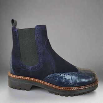 Eric Michael Womens Charo Boots In Navy