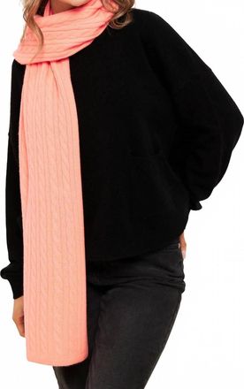 Brodie Womens Cable Scarf In Diva Pink