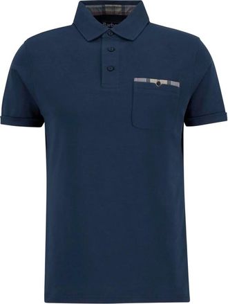 Barbour Corpatch Tailored Polo Shirt - Heren - Polos - Blauw - 2XL - Katoen - Tops