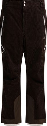 Brunello Cucinelli Brunello Cucinelli Mens Velvet Padded Pants - Dark Brown Cotton - Size Large