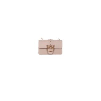Pinko Wallets & Cardholders, female, Beige, ONE SIZE, Love One Mini Crossbody Bag
