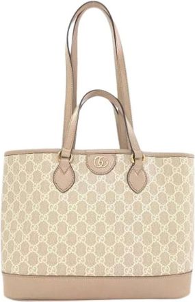 Gucci Pre-owned Vintage Tote Bag - Dames - Vintage Shopper - Beige - ONE Size - Vintage