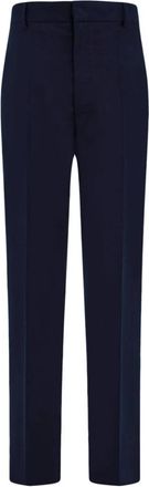 Ferragamo Elegante Pantalon - Heren - Nette broeken - Blauw - M - Wol - Broeken