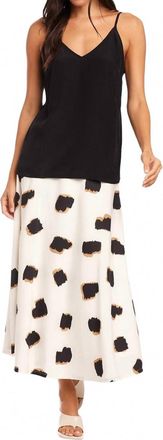 Fifteen Twenty Carys Crepe De Chine Silk Cami In Black