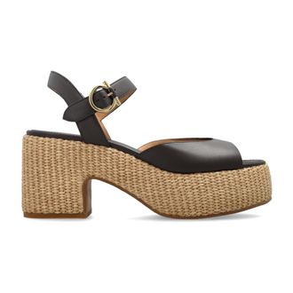 Ferragamo Dames, Schoenen, Bruin, Maat: 38 1/2 EU Leer