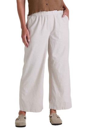 Toad & Co Womens Taj Hemp Wide Leg Pant in Oatmeal at Nordstrom, Size X-Large 27