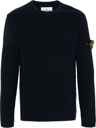 Stone Island Compass cotton jumper - men - Cotton - S - Blue