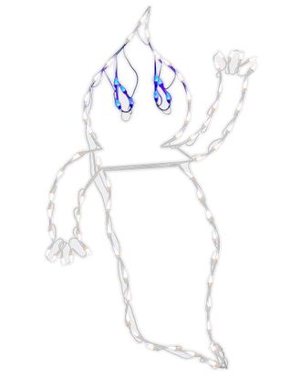 National Tree Company 51 Halloween Lighted Waving Ghost Decoration