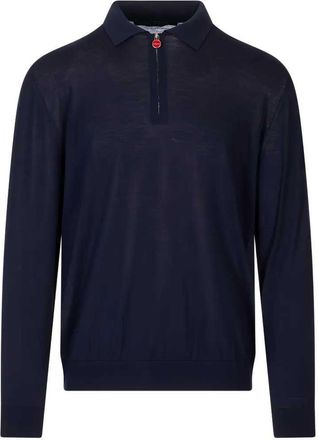 Kiton polosweater met ritshals