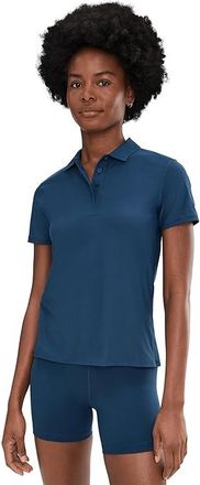 Nike Victory Dri-FIT Short Sleeve Golf Polo Womens Clothing Midnight Navy/White : 2XL (US 20-22), Polyester/Spandex