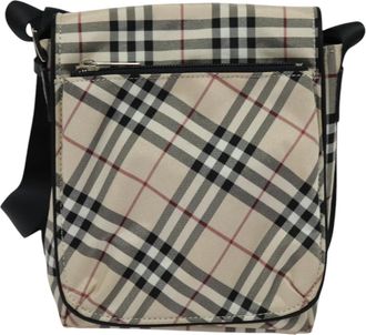 Burberry Blue Label Beige Nylon Shoulder Bag (Pre-Owned)