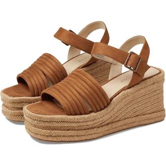 Kenneth Cole New York Shelby Sandals Women Cognac Platform Espadrille RHS5913