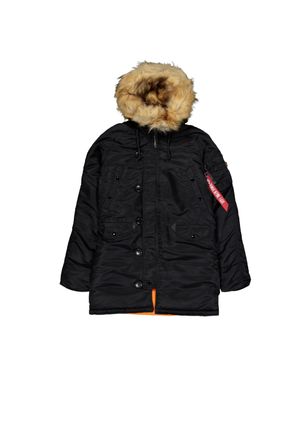 Alpha Industries Winterjacke ALPHA INDUSTRIES N-3B VF 59 Vintage Fit W, Damen, Gr. XS, schwarz, Obermaterial: 100% Nylon; Futter: 100% Nylon; F&uuml;llung: 100% Polyester, 