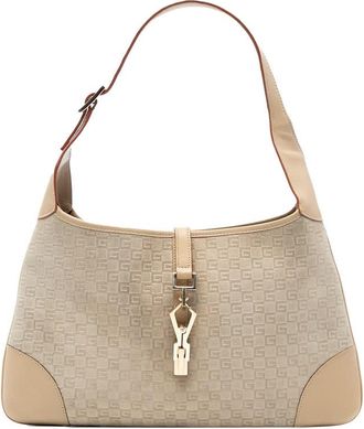 Gucci Pre-owned Gucci G Square Suede Jackie Hobo 001 4057 002058