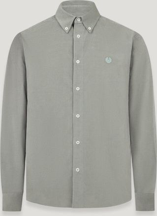 Belstaff Street Shirt Mens Cotton Corduroy Sage Green Size S