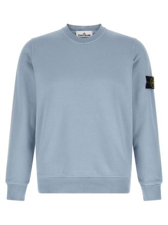 Stone Island Light Blue Crew Neck Sweatshirt