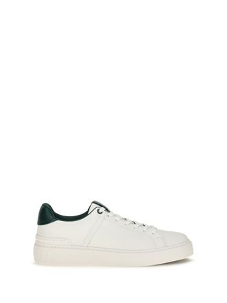 Balmain White B-Court Sneakers