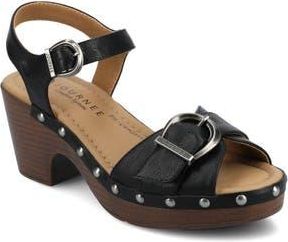 Journee Collection Sisilia Ankle Strap Platform Sandal in Black at Nordstrom Rack, Size 10