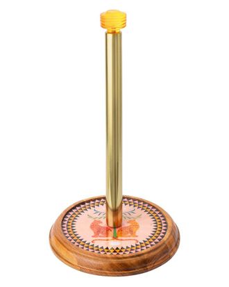 Tiramisu Majestic Leopards Enamel Paper Towel Holder