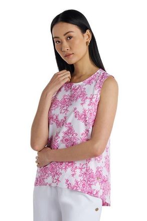 Coolibar Womens Long Sleeve Top Tank, UPF 50+ Sun Protection, St. Tropez in Fuchsia Pink at Nordstrom, Size Xx-Large