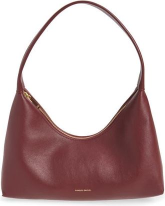 Mansur Gavriel Candy Baguette Leather Shoulder Bag in Claret at Nordstrom