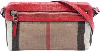Burberry Pre-owned Cross Body Bags, female, Multicolor, Size: ONE SIZE Pre-owned Canvas Crossbody Bag