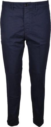 Truenyc Blue Stretch Cotton Pants
