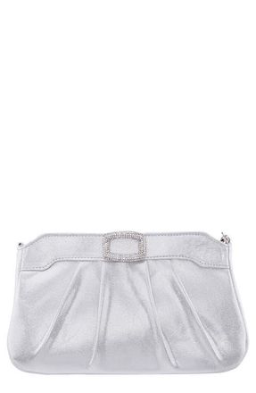 Nina Amy Clutch in Silver at Nordstrom