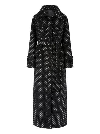 Pinko Cappotto con decorazione di strass - Nero