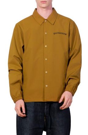 Pleasures Neural Logo Graphic Coachs Jacket in Brown at Nordstrom, Size Xx-Large