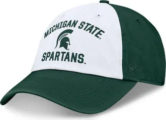 Top of the World Mens Top of the World White/Green Michigan State Spartans Heritage Weston Adjustable Hat at Nordstrom