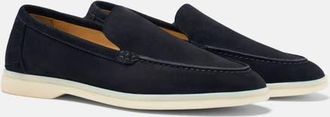 Scarosso Ludovica Woven Loafers in Blue Graphite - Suede at Nordstrom, Size 38.5