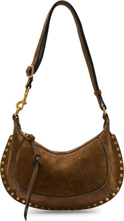 Isabel Marant Oskan Studded Suede Shoulder Strap - Bronze - One Size
