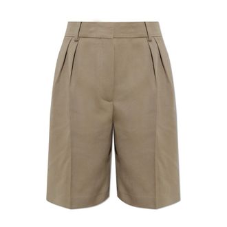Acne Studios Tailored Wool Shorts - Dames - Korte Broeken - Beige - S - Korte Broeken