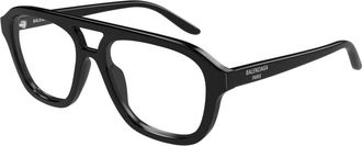 Balenciaga Aviator Eyeglasses - Heren - Accessoires - Zwart - Maat: 55 MM