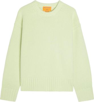Guest In Residence Cozy Crew-neck Cashmere Jumper - Light Green - S (UK8-10 / S)