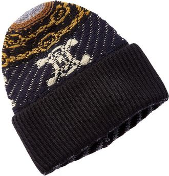 Celine Celine Jacquard Cashmere Beanie