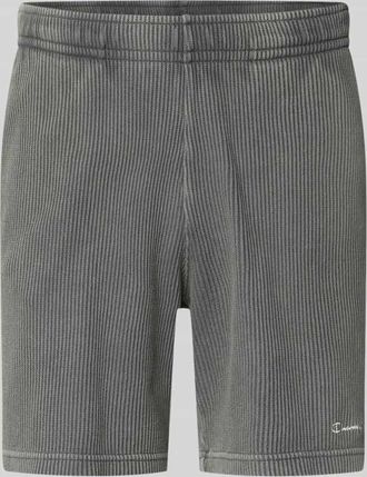 Champion Shorts mit Strukturmuster und elastischem Bund in Anthrazit, Gr&ouml;&szlig;e XXL