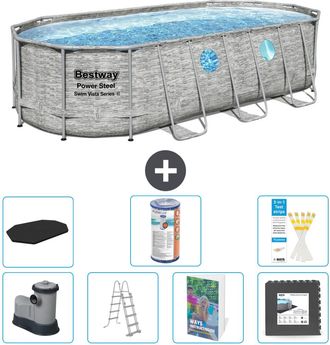 Bestway Piscina Bestway Power Steel Oval - 549x274x122 Cm - 8-piezas S563