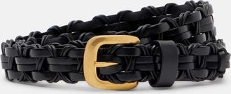 The Row Cintura in pelle intrecciata