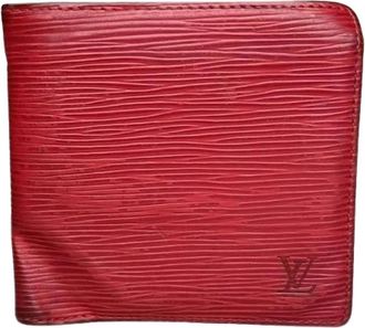 Louis Vuitton Pre-owned Lederen Portemonnee - Dames - Vintage Accessoires - Rood - ONE Size - Leer - Vintage