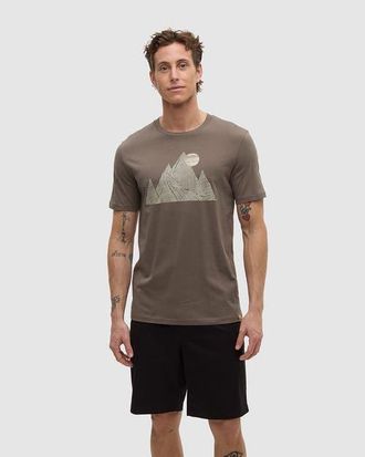 tentree Peak T-Shirt in Timber/creek Stone at Nordstrom, Size Xx-Large