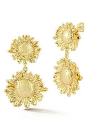 Glaze Jewelry Sunflower Drop Earrings in Gold at Nordstrom Rack