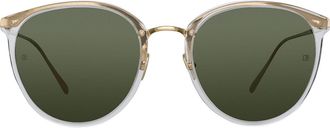 Linda Farrow CALTHORPE LFLC251 C76 Womens Sunglasses Gold Size 51