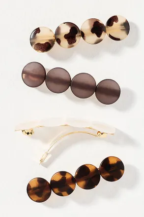 Anthropologie Citrus Barrettes, Set of 4