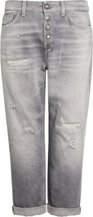 Dondup Koons Loose-fit Jeans - Dames - Loose Fit Jeans - Grijs - W26 - Denim - Jeans