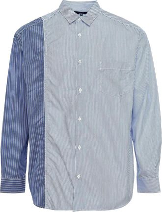 Comme Des Garçons Camicia a righe - Blu