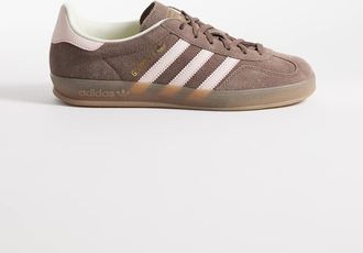 adidas Originals Gazelle Indoor - Sneakers marroni e rosa-Marrone