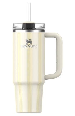 Stanley The Quencher H2.O Flowstate 30-Ounce Tumbler in Cream Picnic Stripe at Nordstrom